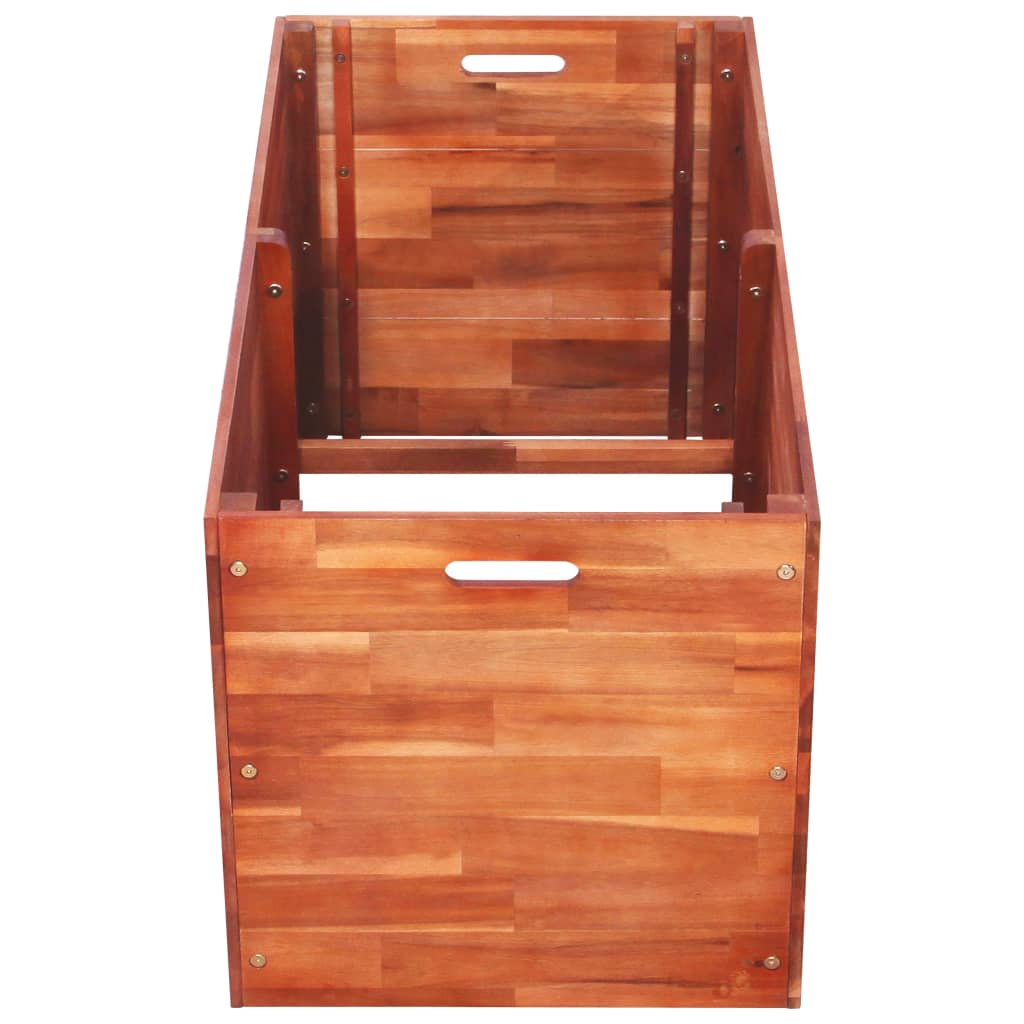 vidaXL Plantenbak verhoogd 200x50x50 cm acaciahout