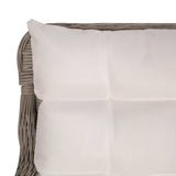vidaXL 3-delige Bistroset met kussens poly rattan bruin