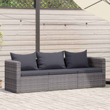 vidaXL Tuinhoekbanken 2 st poly rattan grijs