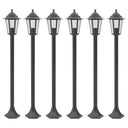 vidaXL Paalverlichting voor tuin E27 110 cm aluminium brons 6 st