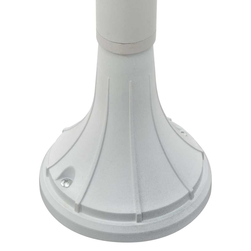 vidaXL Paalverlichting tuin E27 120 cm aluminium wit