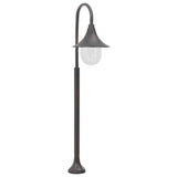 vidaXL Paalverlichting tuin E27 120 cm aluminium wit