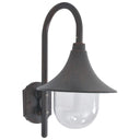 vidaXL Tuin wandlamp E27 42 cm aluminium wit