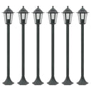 vidaXL Paalverlichting voor tuin E27 110 cm aluminium brons 6 st