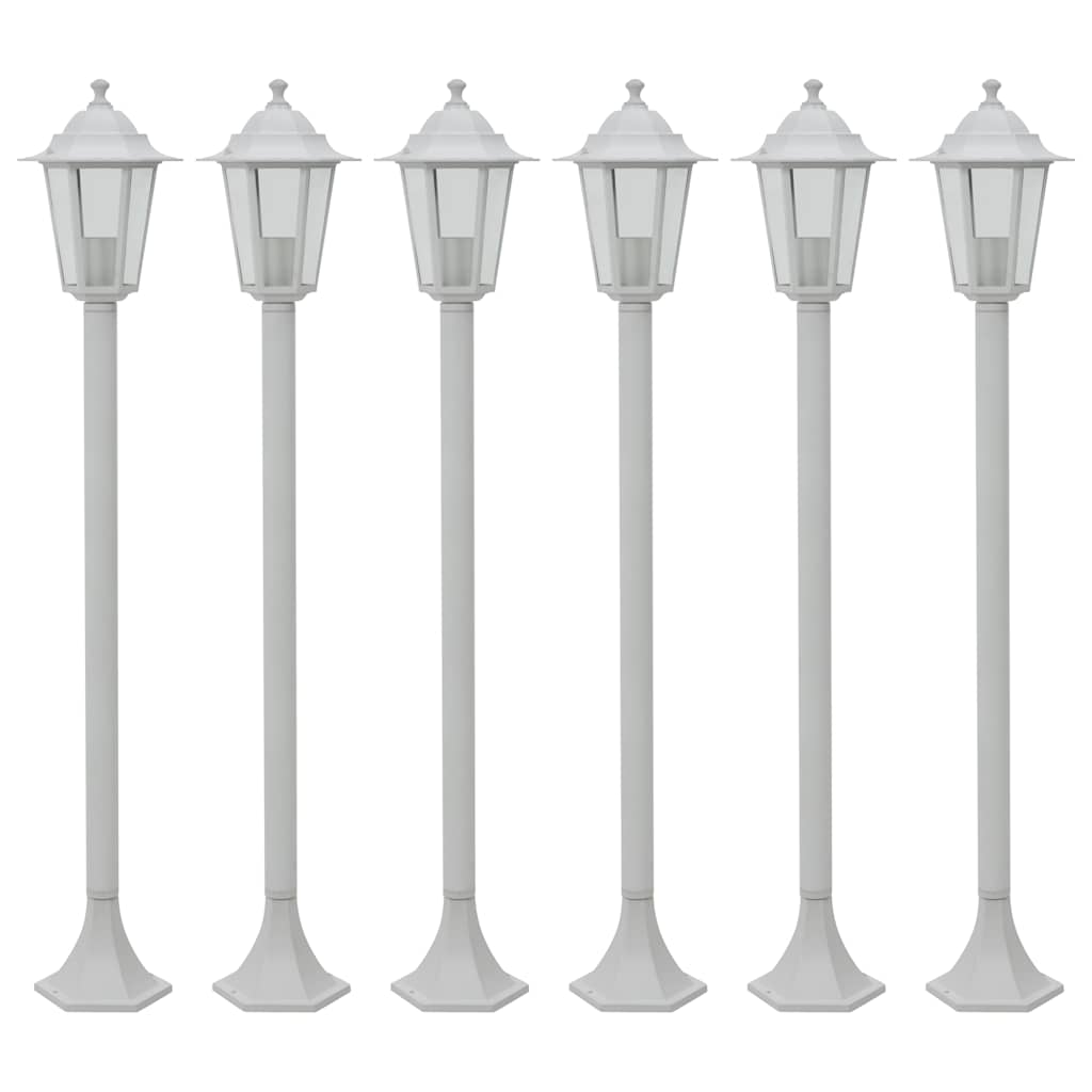 vidaXL Paalverlichting voor tuin E27 110 cm aluminium brons 6 st