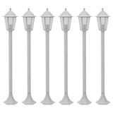 vidaXL Paalverlichting voor tuin E27 110 cm aluminium brons 6 st