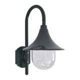 vidaXL Tuin wandlamp E27 42 cm aluminium wit