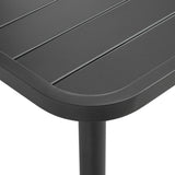 vidaXL Tuintafel 80x80x72 cm staal donkergrijs