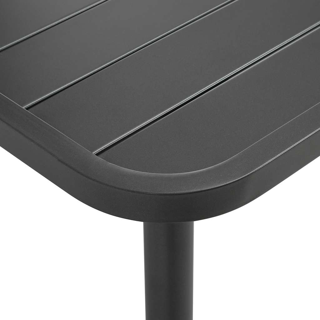 vidaXL 3-delige Bistroset staal donkergrijs