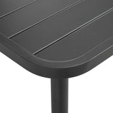 vidaXL 3-delige Bistroset staal donkergrijs