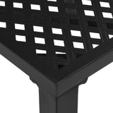 vidaXL Tuintafel 80x80x72 cm staal zwart
