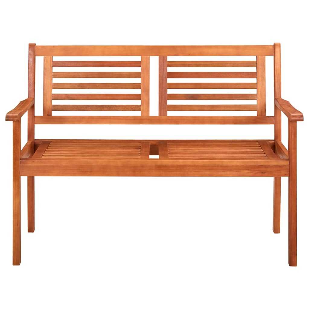 vidaXL Two-Seater Garden Bench 120 cm Solid Eucalyptus Wood