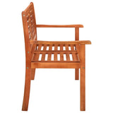 vidaXL Two-Seater Garden Bench 120 cm Solid Eucalyptus Wood