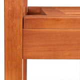 vidaXL Two-Seater Garden Bench 120 cm Solid Eucalyptus Wood