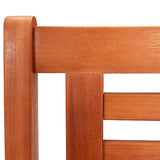 vidaXL Two-Seater Garden Bench 120 cm Solid Eucalyptus Wood