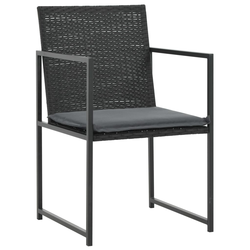 vidaXL 5-piece Garden Lounge Set with Cushions Poly Rattan Grey