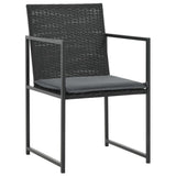 vidaXL 5-piece Garden Lounge Set with Cushions Poly Rattan Grey