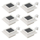 vidaXL Solar Lights 12 pcs LED Square 12 cm Black