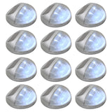 vidaXL Solar Wall Lights LED 24 pcs round black