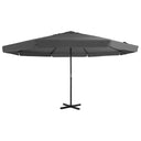 vidaXL Parasol Samos 500 cm aluminium wit