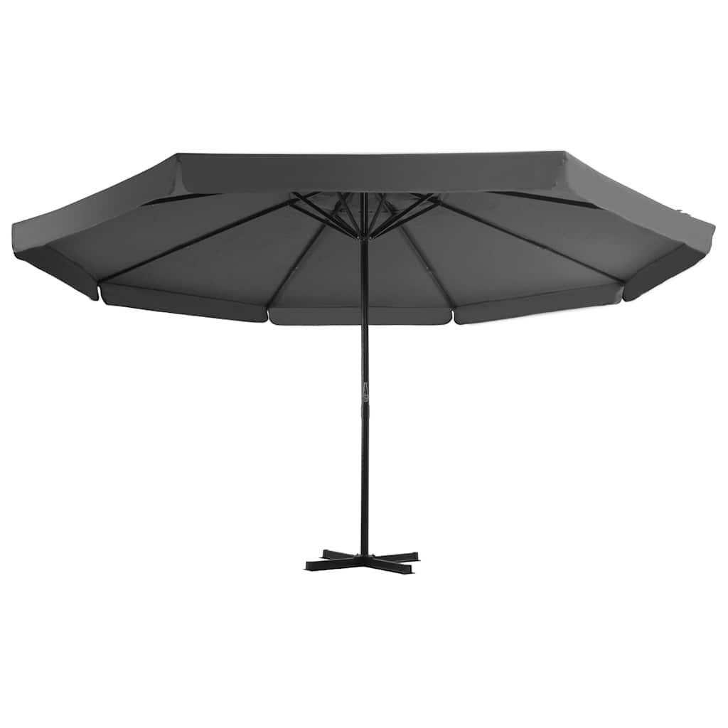 vidaXL Parasol Samos 500 cm aluminium wit