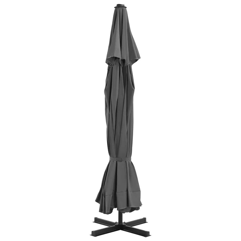 vidaXL Parasol Samos 500 cm aluminium wit