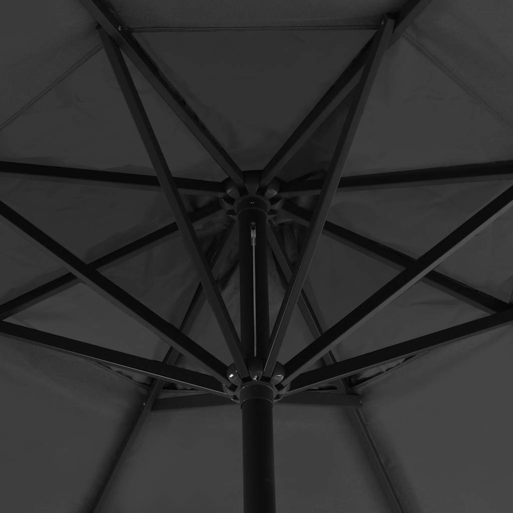 vidaXL Parasol Samos 500 cm aluminium wit