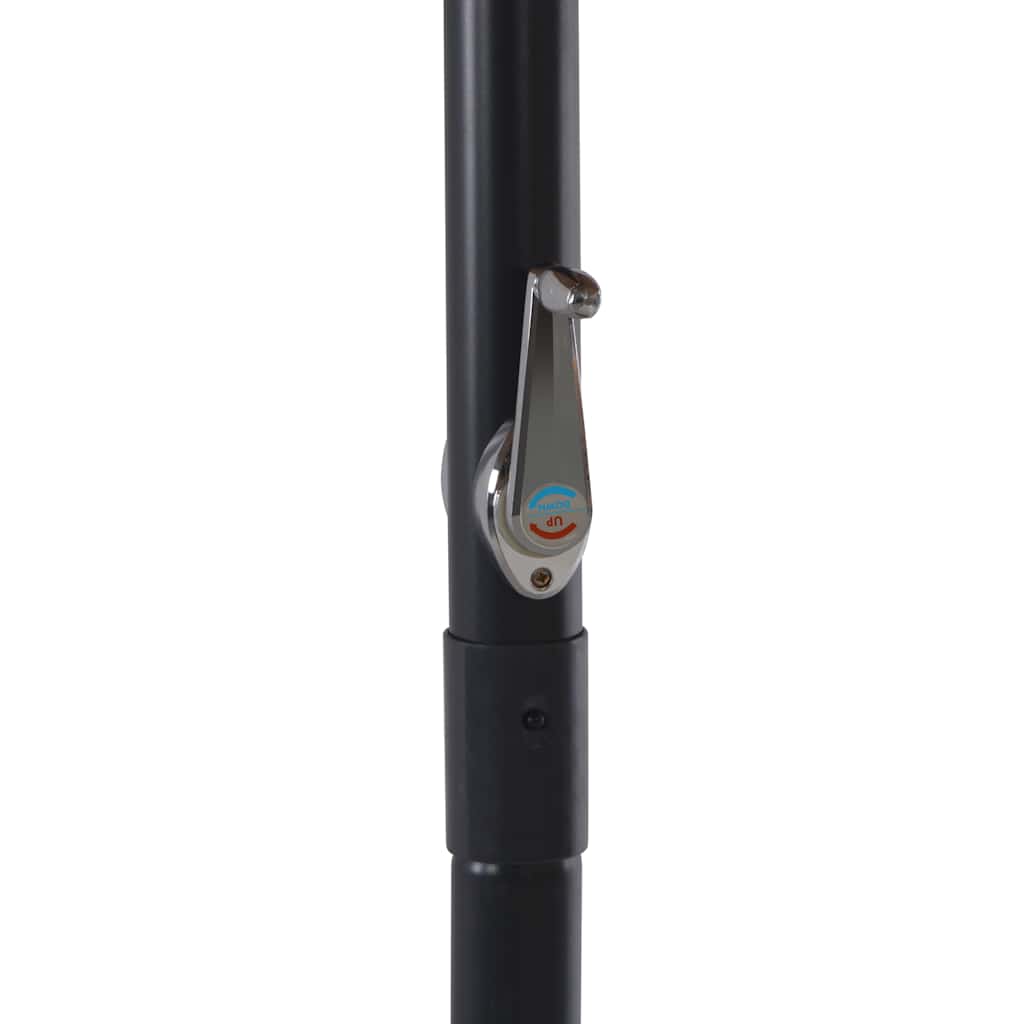 vidaXL Parasol Samos 500 cm aluminium wit