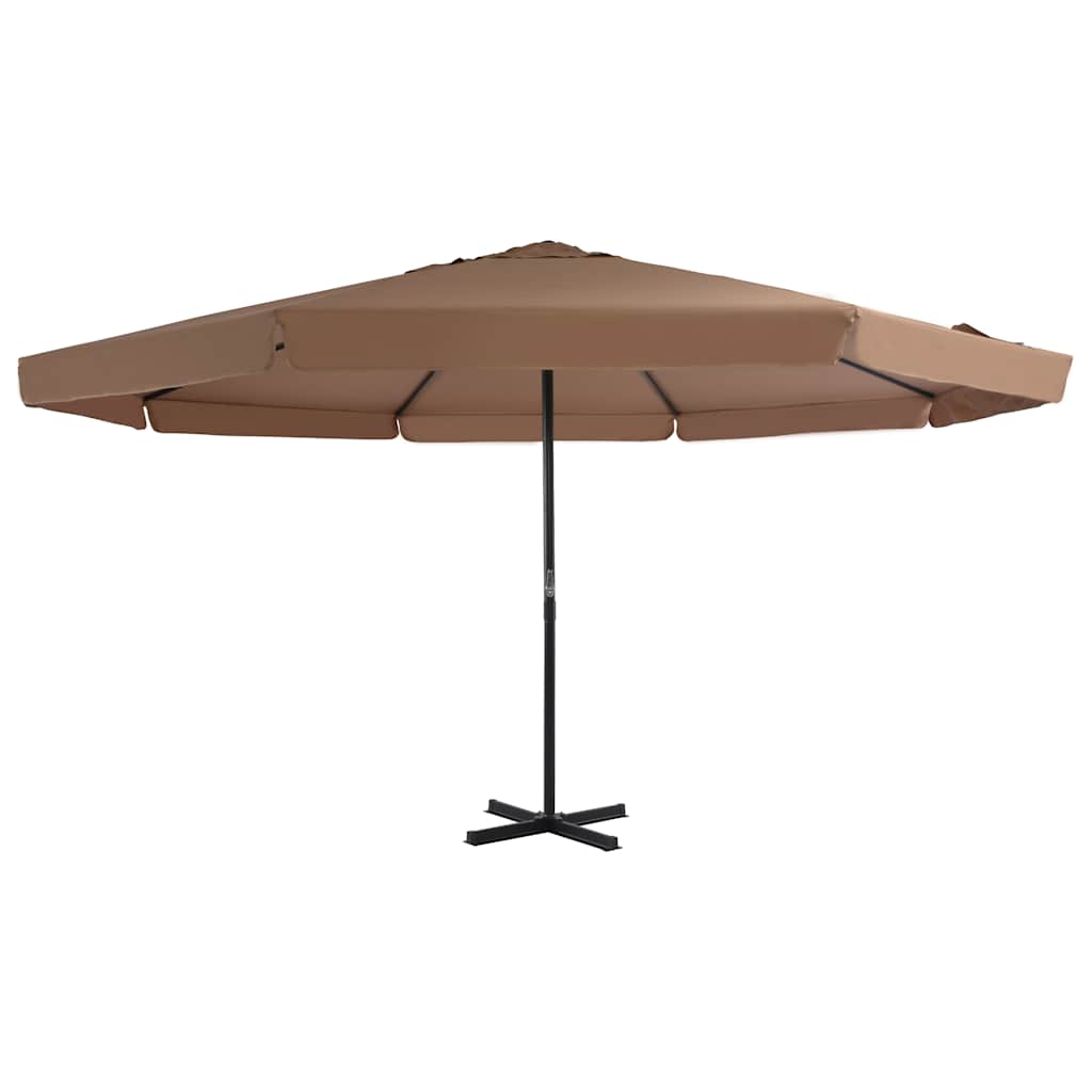 vidaXL Parasol Samos 500 cm aluminium wit