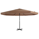 vidaXL Parasol Samos 500 cm aluminium wit
