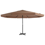 vidaXL Parasol Samos 500 cm aluminium wit