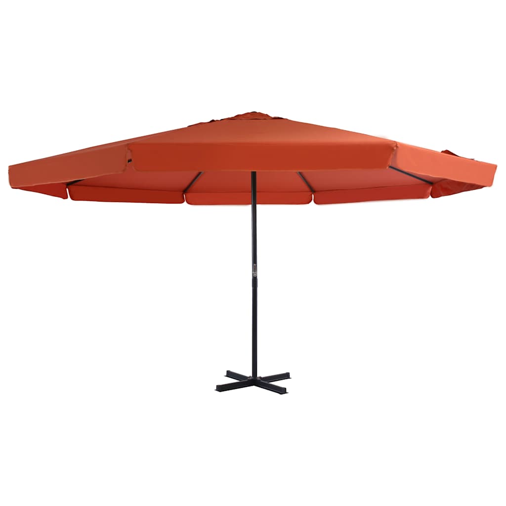 vidaXL Parasol Samos 500 cm aluminium wit