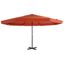 vidaXL Parasol Samos 500 cm aluminium wit