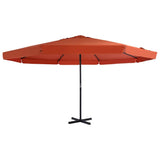 vidaXL Parasol Samos 500 cm aluminium wit