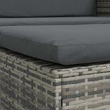 vidaXL Tuinbank poly rattan bruin