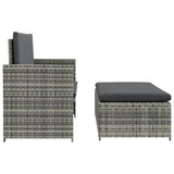 vidaXL Tuinbank poly rattan bruin