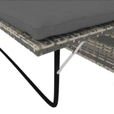 vidaXL Tuinbank poly rattan bruin