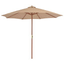 vidaXL Parasol 258 cm groen
