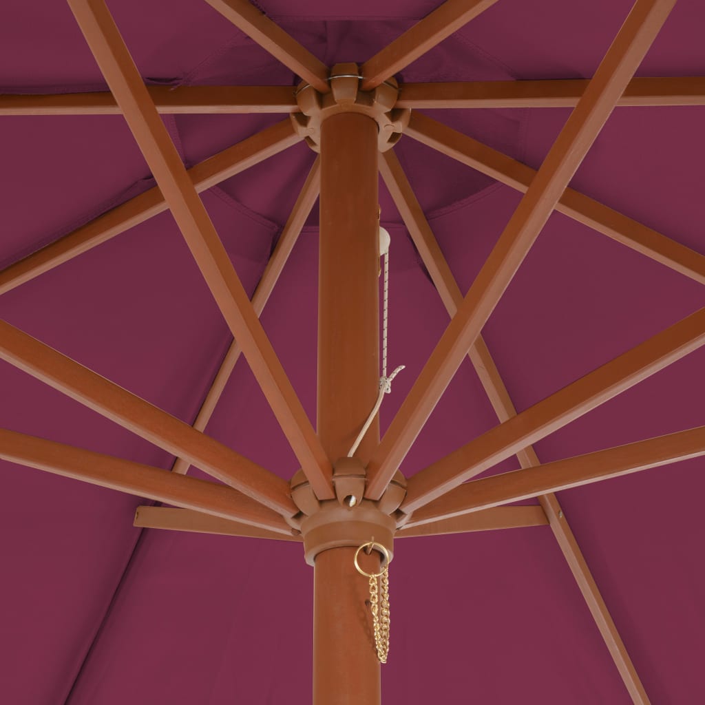 vidaXL Parasol 258 cm groen