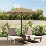 Parasol met stalen paal 3 m groen