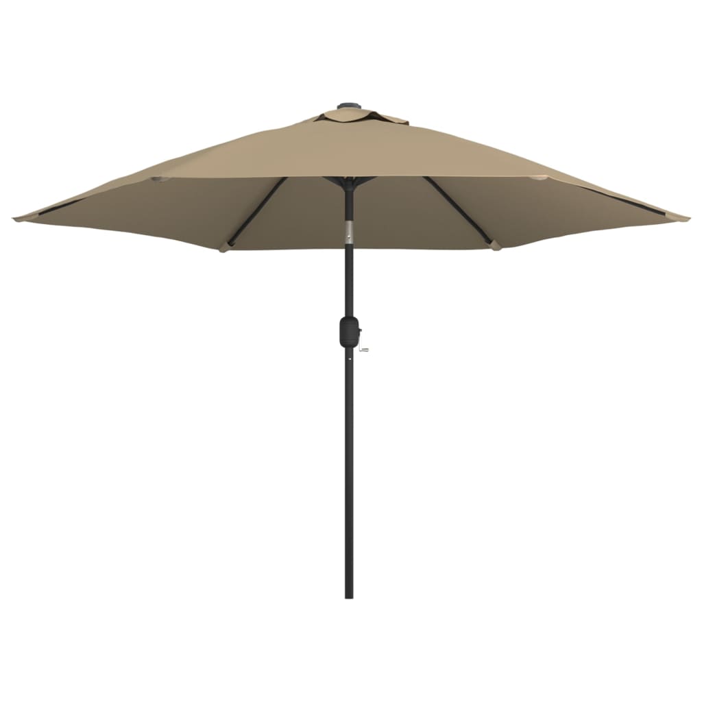 Parasol met stalen paal 3 m groen