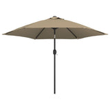 Parasol met stalen paal 3 m groen