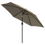Parasol met stalen paal 3 m groen