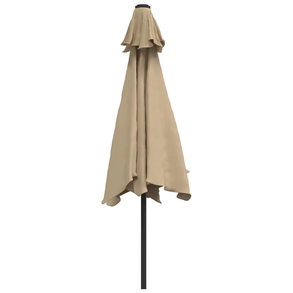 Parasol met stalen paal 3 m groen