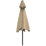 Parasol met stalen paal 3 m groen