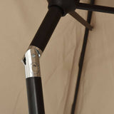 Parasol met stalen paal 3 m groen