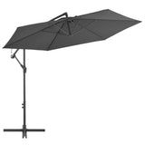 vidaXL Zweefparasol met aluminium paal 300 cm bordeauxrood