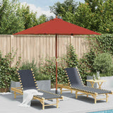 vidaXL Parasol met houten paal 150x200 cm zwart
