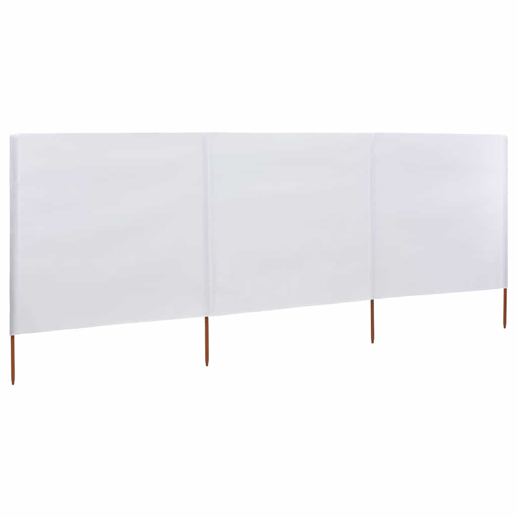 vidaXL Windscreen 3-panel 400x120 cm fabric green