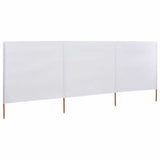 vidaXL Windscreen 3-panel 400x120 cm fabric green